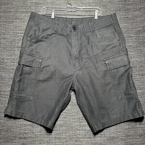 Levi's Cargo Shorts Men's Size 38 Gray Pockets